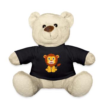 lion - Teddy Bear - black - Front