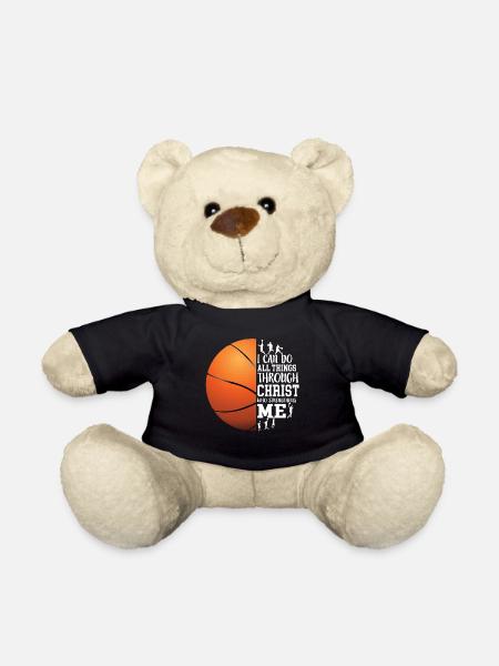 Je peux tout faire grâce au Christ Basketball - Nounours - noir