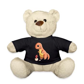Dinosaurier Dino Kinder Dinosaurier Kleidung - Teddy - Schwarz - Vorne
