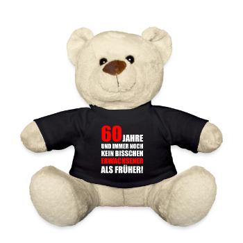 60 Jahre und kein bisschen Erwachsener als früher - Teddy - Schwarz - Vorne