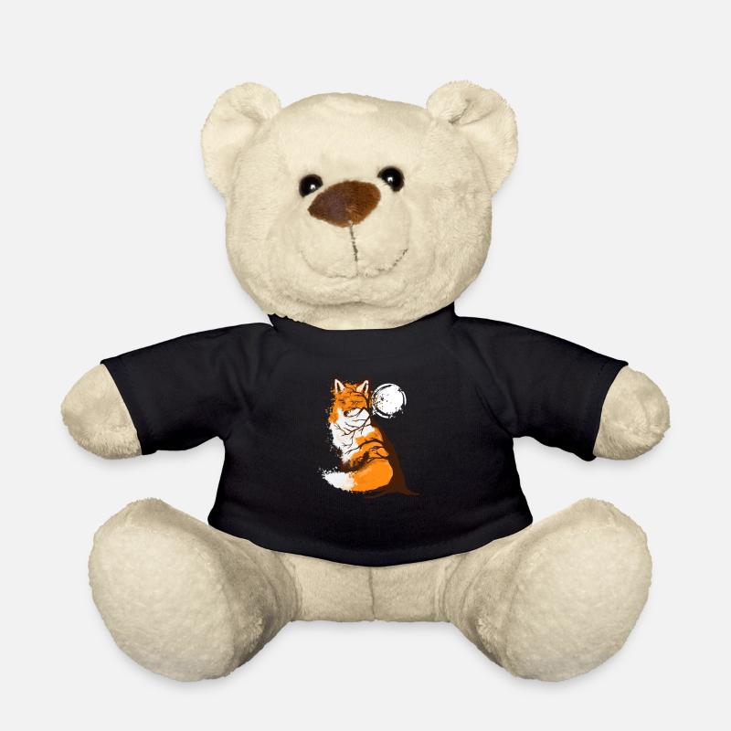 Conception d'automne de renard roux pour les amoureux de la faune - Nounours - noir