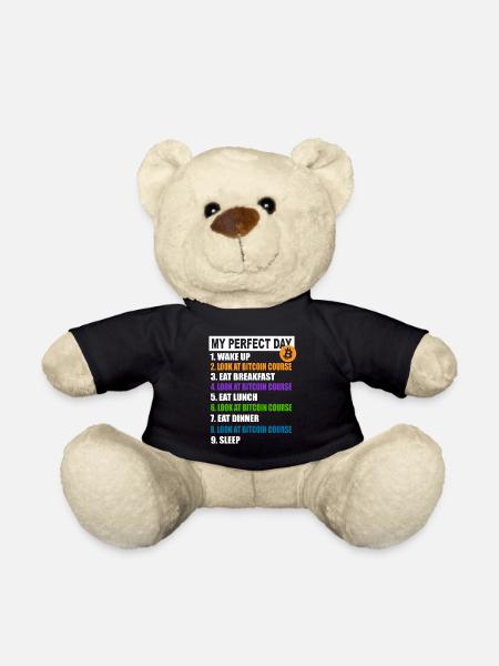 My Perfect Day Bitcoin - Programme quotidien de crypto-monnaie - Nounours - noir