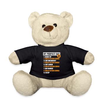 My Perfect Day Bitcoin - Programme quotidien de crypto-monnaie - Nounours - noir - Devant