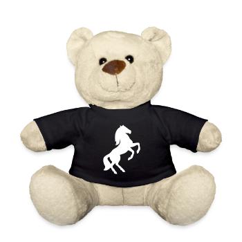 Horse Riding Rider - Teddy Bear - black - Front