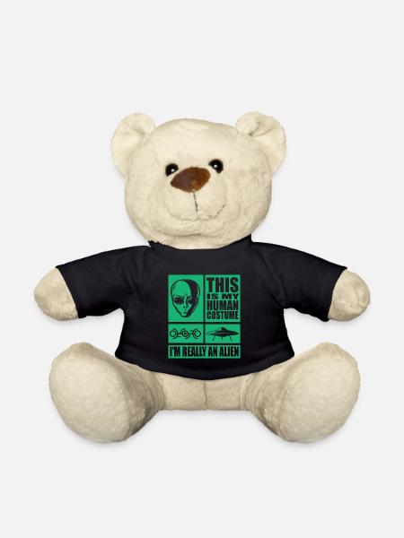 C’est mon costume humain, je suis un vrai alien - Nounours - noir