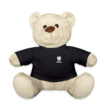 Serbia Eagle Srbija Bosnia SerbS Balkan - Teddy Bear - black - Front