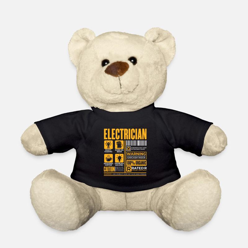 Elektriker Elektroniker Elektromeister - Teddy - Schwarz