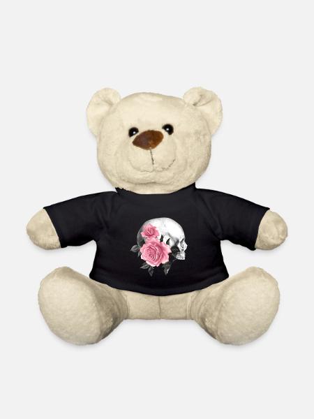 Gothik goth schwarz Totenkopf Tod Skull Punk dark - Teddy - Schwarz