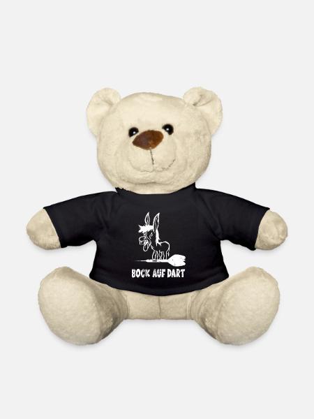 Dartpfeil Bock Auf Dart - Lustiges Darts Geschenk - Teddy - Schwarz