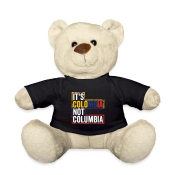 It's colombia not columbia - Teddy Bear - black - Front
