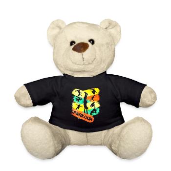 Parkour Freerunning Geschenkidee - Teddy - Schwarz - Vorne