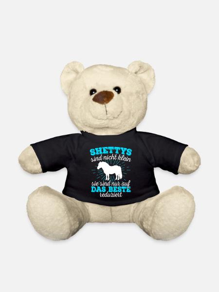 Shetty Shetland Pony Pferd Reiterin Damen Mädchen - Teddy - Schwarz