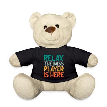 Bass guitarist bass player bass player - Teddy Bear - black - Front