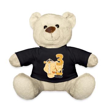 3e cadeau d'anniversaire - Nounours - noir - Devant