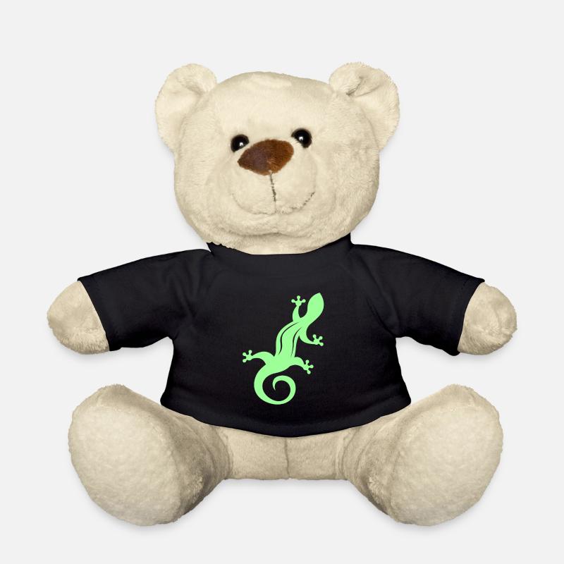Eidechse - Teddy - Schwarz