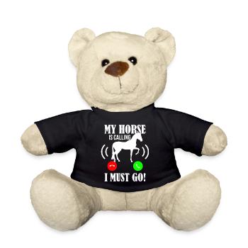 Pferd rufen - Teddy - Schwarz - Vorne