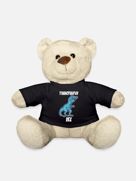 Witziger TRex Überbiss meme Geschenkidee - Teddy - Schwarz