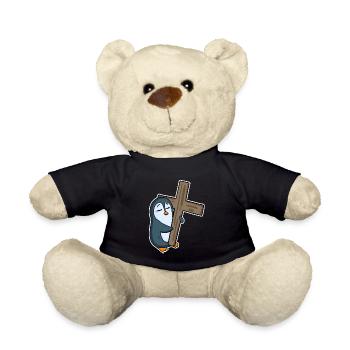 Pingouin et religion croisée - Nounours - noir - Devant