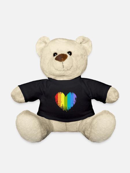 LGBT Herz - Teddy - Schwarz