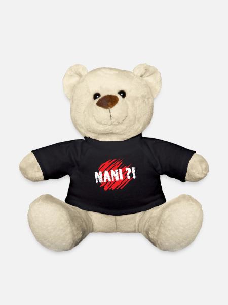 Nani ?! Quoi Cadeau Manga Anime Humour Japonais - Nounours - noir