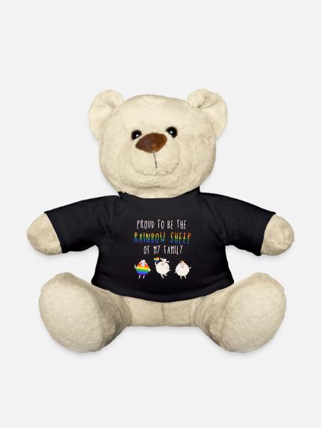 proud to be the rainbow sheep of my family - Teddy - Schwarz