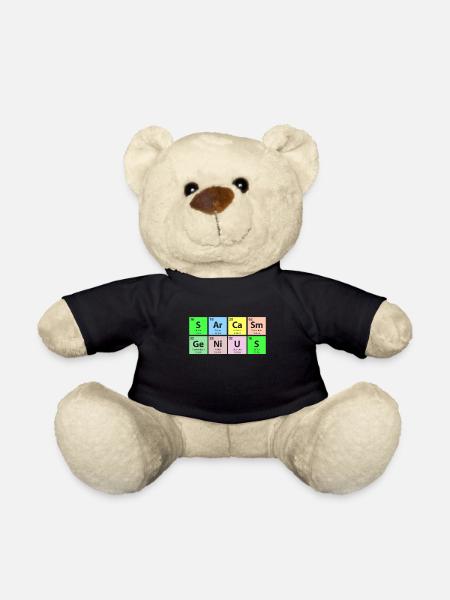 Sarcasm Genius Periodic Table - Teddy Bear - black