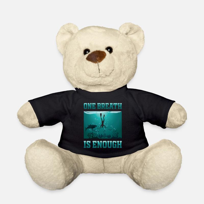 Apnea Diver freediving One Breath - Teddy Bear - black