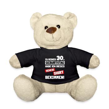 Dieses scheiß Geschenk zum 30. Geburtstag - Teddy - Schwarz - Vorne