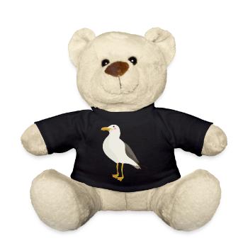 Seagull - Teddy Bear - black - Front