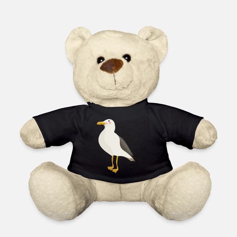 Seagull - Teddy Bear - black