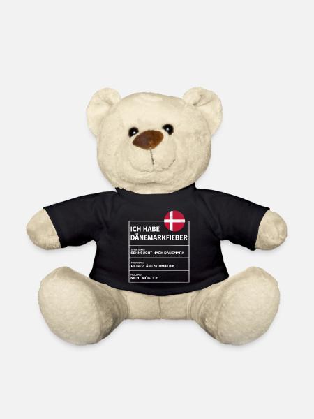 Ich habe Dänemarkfieber Spruch Danmark - Teddy - Schwarz