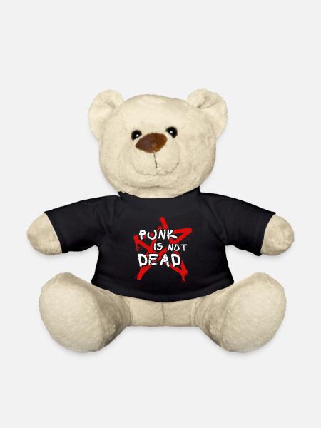 Punk Skinhead Rebellion Oi Geschenkidee Anarchist - Teddy - Schwarz