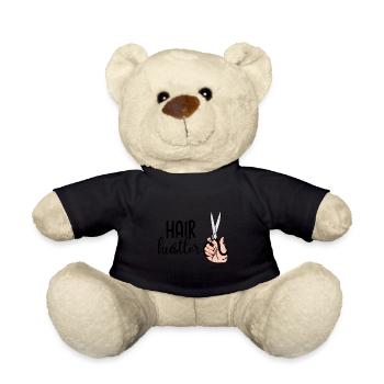 Hairdresser Hairstylist Hairdresser Profession - Teddy Bear - black - Front