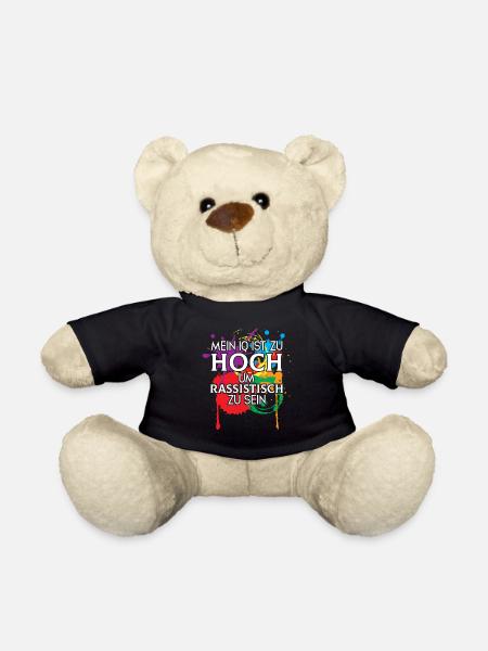 Nationalität Mensch - Gegen Rassismus Deutschland - Teddy - Schwarz
