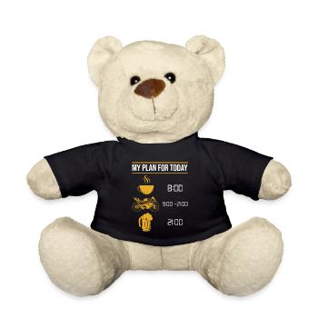 Motorrad Spruch - Teddy - Schwarz - Vorne