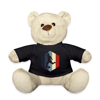 Football football football club Footballer gift - Teddy Bear - black - Front