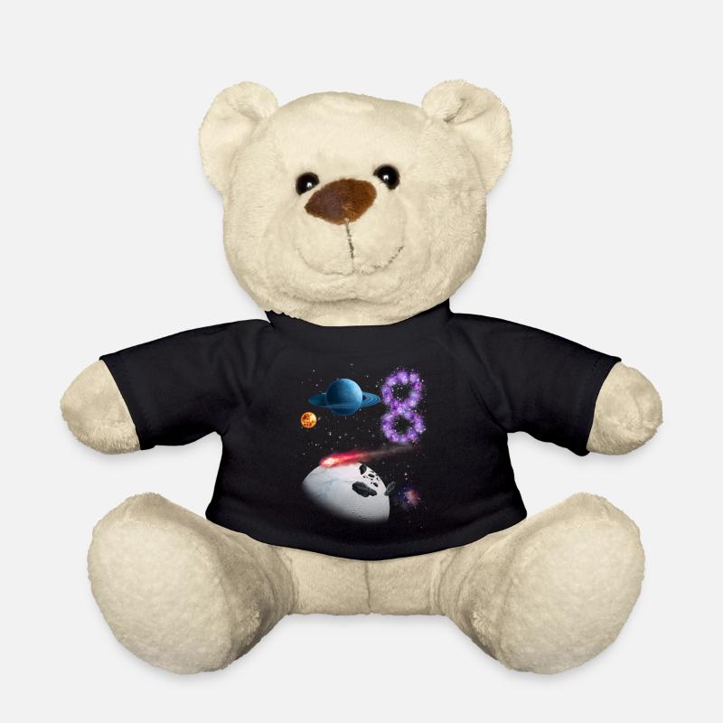 8. Geburtstag - Teddy - Schwarz