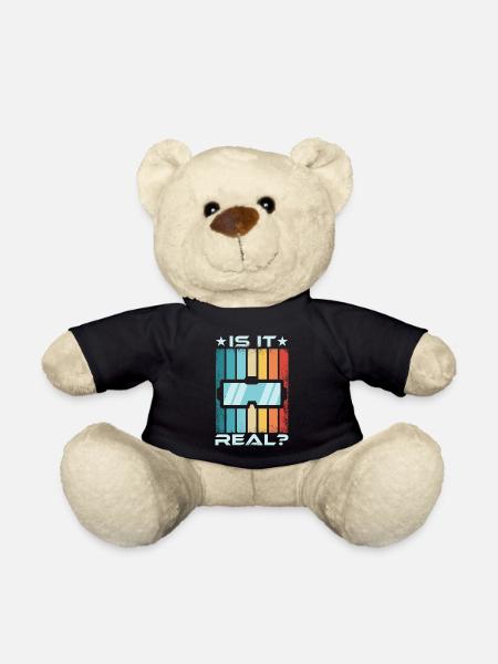 Retro Virtual Reality VR Gaming Gift - Teddy Bear - black