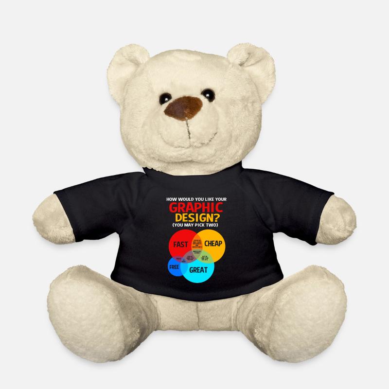 Designer Graphic Designer Graphic Designer Artist - Teddy Bear - black