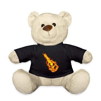 Guitare acoustique Dans les flammes Guitares Amateurs - Nounours - noir - Devant