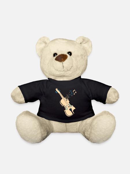 Violin Viola Cello Bass Artistic Music Sound Wave - Teddy - Schwarz