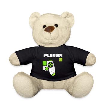 Player 1 Player 2 Gamer Partnerlook - Teddy - Schwarz - Vorne