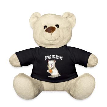 West Highland White Terrier Gift - Teddy Bear - black - Front