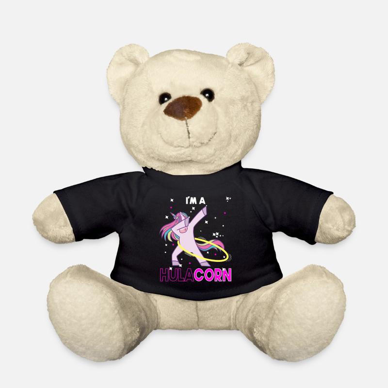 Hulacorn Hula Hullern Outfit Diät Hoop Geschenk - Teddy - Schwarz