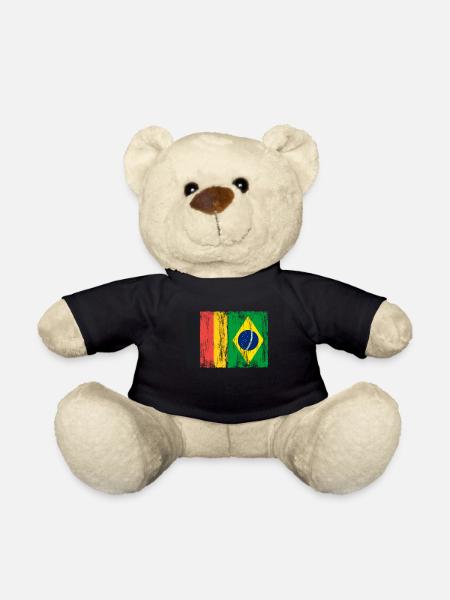 Deutschland und Brasilien Deutsch Brasilianische - Teddy - Schwarz