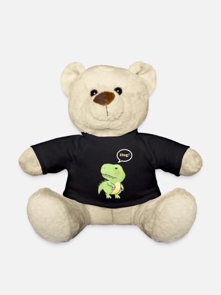 Cute T-Rex Hug - Teddy Bear - black