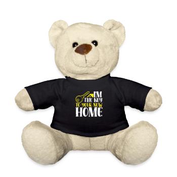 Ich bin der Schlüssel zu Ihrem neuen Zuhause - Teddy - Schwarz - Vorne