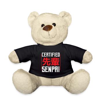 Zertifizierte Senpai Ästhetische Anime Manga Japanisch - Teddy - Schwarz - Vorne