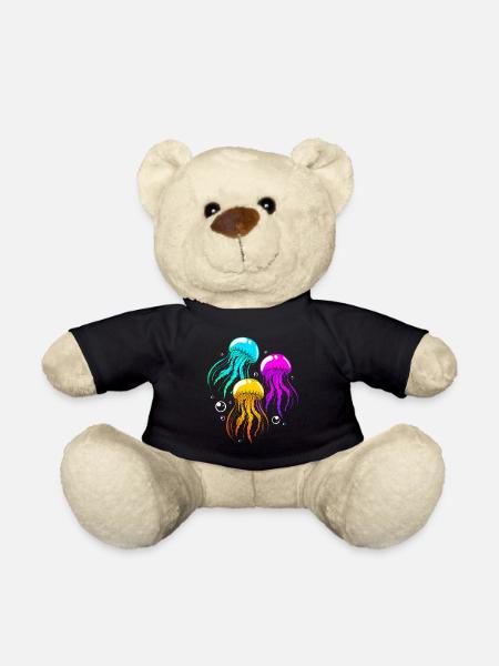 Qualle - Teddy - Schwarz