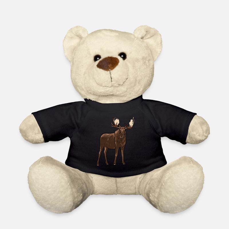 Elch - Teddy - Schwarz